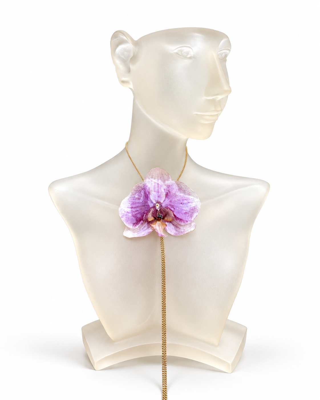 Collier Phalaenopsis bi-colore réglable