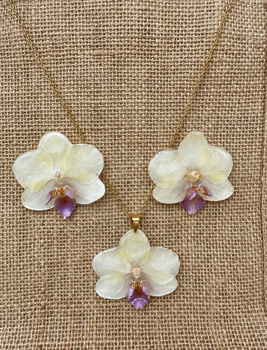 Parure Phalaenopsis Jaune