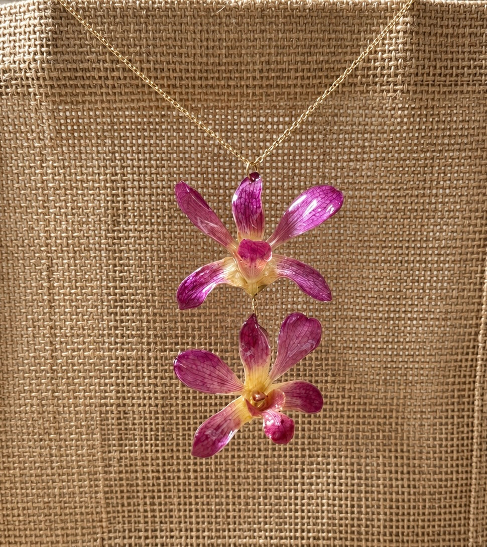 Parure Dendrobium Bicolore