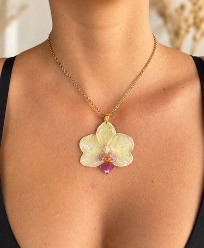 Parure Phalaenopsis Jaune